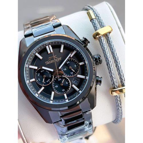 Slazenger İtalyan Tasarım Bileklik Hediyeli 2 Yıl Garantili 10 Atm Çelik Erkek Kol Saat ESL.Y2554.5