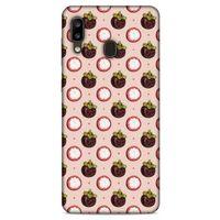 Frutix Mangosteen 03 Samsung Galaxy A20 Kılıf Desenli Silikon