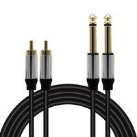 Magicvoice LD398 2x 6.3 Mm Mono Erkek - 2x Rca Erkek 3 Metre Kablo