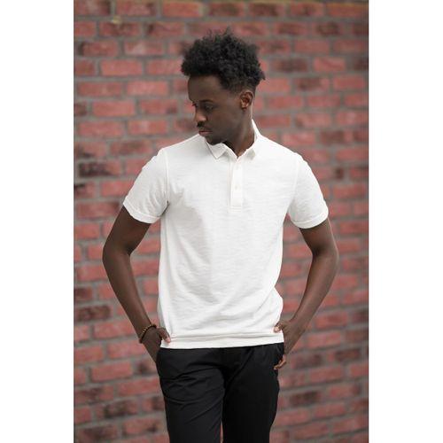 Advante Regular Fit Likralı Kendinden Desenli Polo Yaka T-shirt