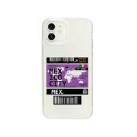 iPhone 12 Mini Mexico Desenli Premium Şeffaf Silikon Kılıf