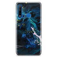 Huawei Nova 5i Kılıf Serzenişte Arka Kapak Koruma Desenli Full Koruyucu