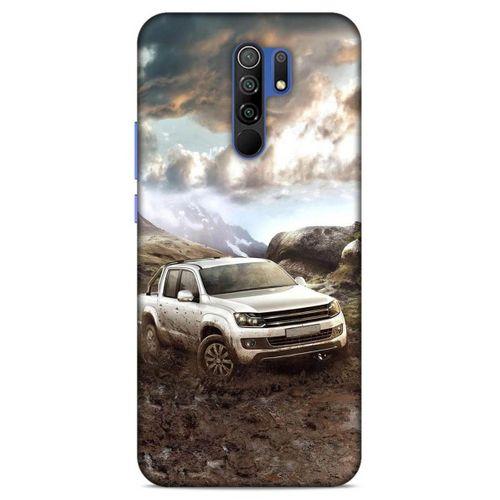 Lopard Xiaomi Redmi 9 Uyumlu Kılıf PickUpX (38) Neo Hybrid Kılıf Gri Amarok