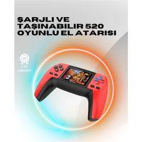 P5 Mini Retro Oyun Konsolu – Tak-çalıştır, 520 Hazır Oyun, Portatif Kullanım