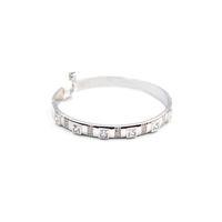 Zirkon Taşlı Bilezik - Gümüş