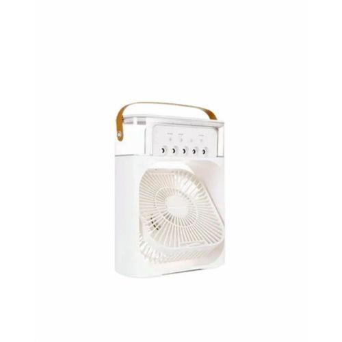 Usb Bağlantılı 3'ü 1 Arada Nemlendirici Mini Klima Fan | 7 Renk Işıklı