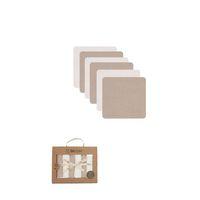 Bistyle Bistyle 6'lı Müslin Mendil 20x20 cm 90106 Ekru Bej