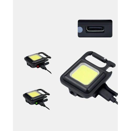 Şarjlı Cob Led Anahtarlık Fener – 4 Modlu, Manyetik Ve Katlanabilir Standlı