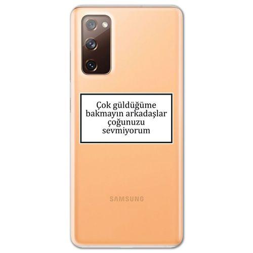 Galaxy S20 Fe Kılıf HD Yazı Baskılı Silikon Arka Kapak - Yazı 15