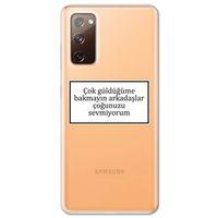 Galaxy S20 Fe Kılıf HD Yazı Baskılı Silikon Arka Kapak - Yazı 15