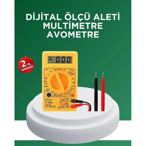 Dijital Multimetre Ölçü Aleti Ac Dc Ölçüm Ve Lcd Ekranlı