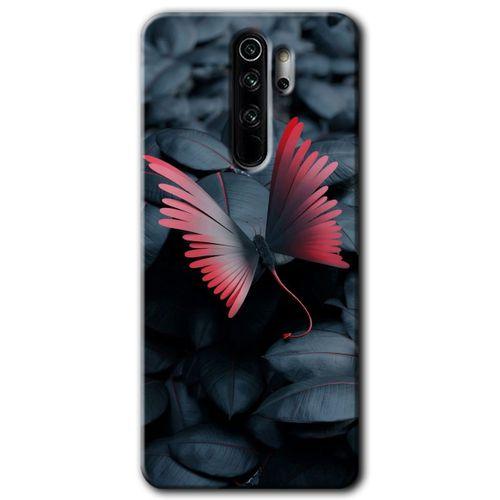 Redmi Note 8 Pro Kılıf HD Desen Baskılı Arka Kapak - Dark Butterfly + Kırılmaz Cam