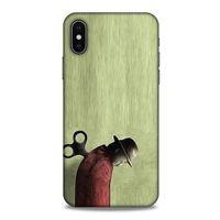 Apple Iphone X Kılıf Depresyon (48) Bumper Kılıf Kahve Yeşil