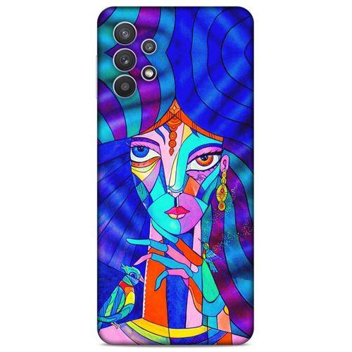 Lopard Samsung Galaxy A32 Uyumlu Kılıf Sürreal Yüzler ♀ (45) Liquid Air Kılıf Baskılı