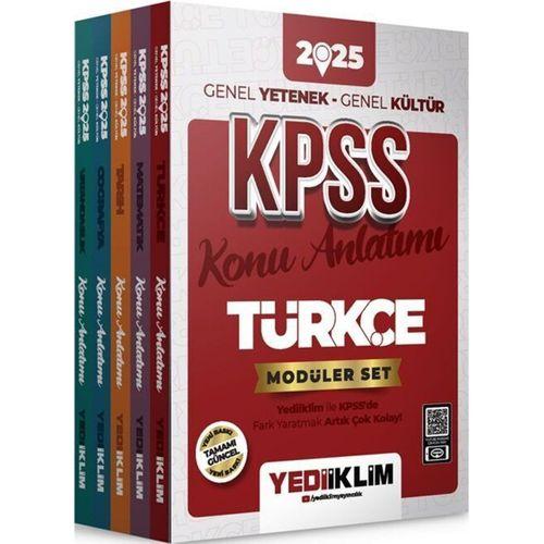 2025 KPSS Genel Yetenek Genel Kültür Konu Anlatımlı Modüler Set Yediiklim Yayınları