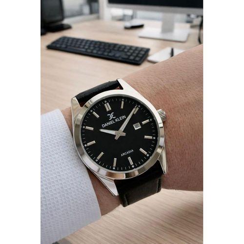 Daniel Klein Deri Kordon Takvimli Kadran 2 Yıl Garantili 3 Atm Dayanıklı Erkek Kol Saati E14272-1