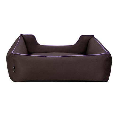 Pet Comfort Alpha  Köpek Yatağı Kahverengi w Mor Biye L 105x85cm