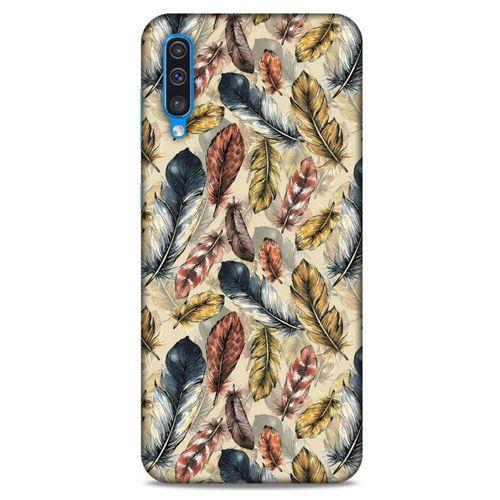 Samsung Galaxy A50 Kılıf Desenli Özel Seri Tüyler (29) Arka Koruma Kılıfı