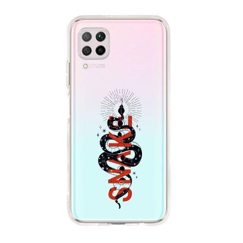 Huawei P40 Lite Snake Premium Şeffaf Silikon Kılıf