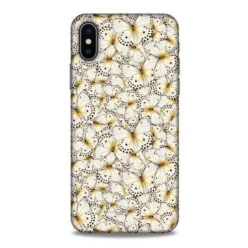 Apple iPhone XS Kılıf Kelebek Etkisi (23) Ultra Koruma Kılıfı Turuncu