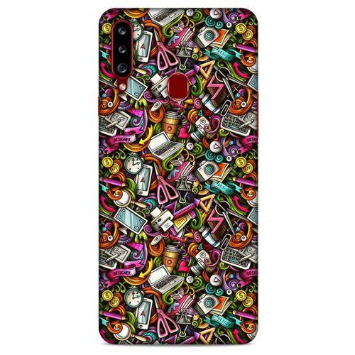 Graffitix (10) Desenli Silikon Kapak Samsung Galaxy A20s Kılıf