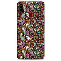 Graffitix (10) Desenli Silikon Kapak Samsung Galaxy A20s Kılıf