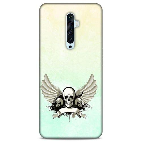Lopard Oppo Reno 2z Uyumlu Kılıf Tattoo's (8) Baskılı Kılıf Yeşil Beyaz