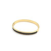 Baget Taşlı Bilezik - Siyah