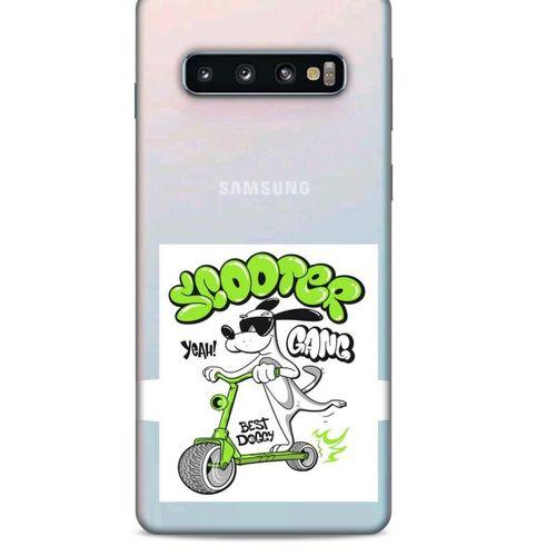 Zoologix (60) Samsung Galaxy S10 Şeffaf Kılıf Silikon Desenli