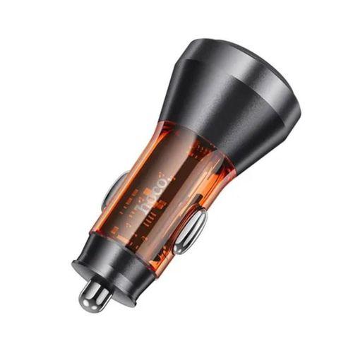 HOCO NZ12C Graceful PD60W 2 Type-C Girişli Araç Çakmaklı Hızlı Şarj Turuncu