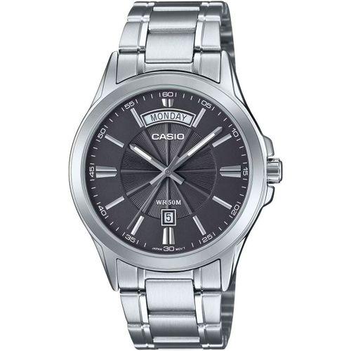 Casio MTP-1381D-8AVDF Quartz Çelik Gri Siyah Kadran 40 mm Erkek Kol Saati
