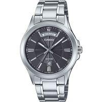 Casio MTP-1381D-8AVDF Quartz Çelik Gri Siyah Kadran 40 mm Erkek Kol Saati