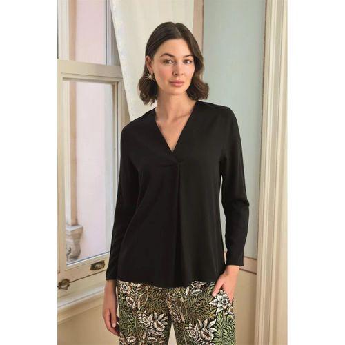 Çiçek Yaprak Ve Etnik Desenli Uzun Kollu Pijama Takımı