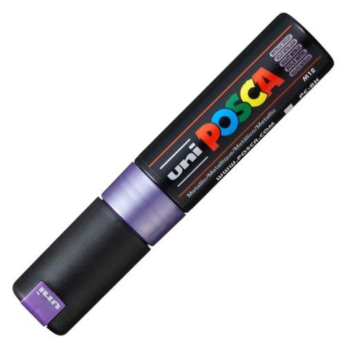 UNİBALL POSCA ( 8.0 ) SU BAZLI POSTER MARKÖRÜ METALİK MOR
