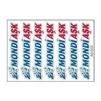 SEVGENT A5 Sticker 045 Tek Paket Çoklu