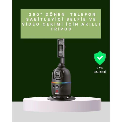 Yüz Takipli 360° Akıllı Gimbal Telefon Ve Aksiyon Kamera Uyumlu