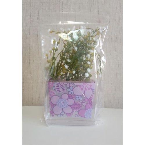 2 Adet Vazo Dahil,Vazoda Çiçek,Beyaz Yapay Çiçek,Vazo Dekoratif Pembe Çiçekli  10X15X3Cm