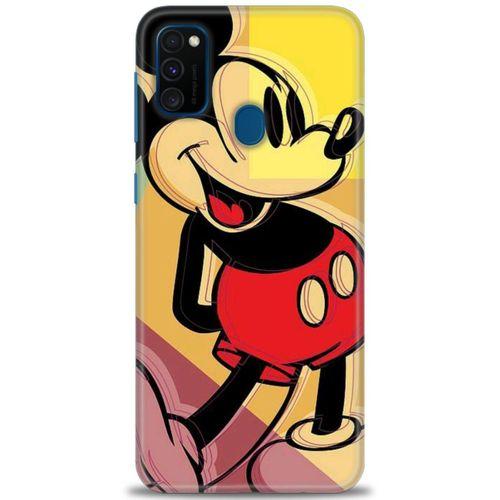 Samsung Galaxy M30S Kılıf HD Baskılı Kılıf - Mickey Mousee + Tam Ekran Koruyucu