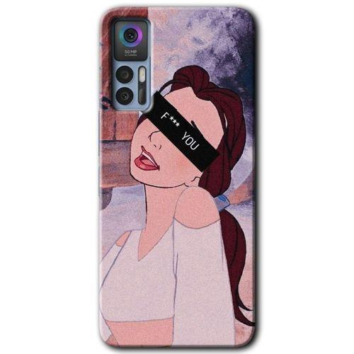 TCL 30 Kılıf HD Desen Baskılı Arka Kapak - Bad Girl