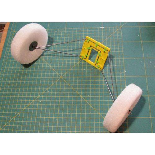 Foam RC Uçak İçin İniş Takımı Cırt Cırtlı Montaj Aparatı 3D Baskı (Bu ürün Sadece Plastik parçadır - Almadan Önce Soru Sorabilirsiniz)