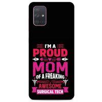 Samsung Galaxy A71 Uyumlu Kılıf Pembe Delisi (48) Bumper Kılıf Writing