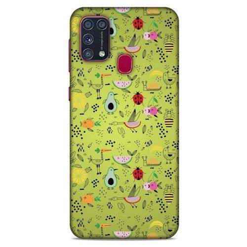 Frutix Meyve Mix 05 Samsung Galaxy M31 Kılıf Desenli Silikon