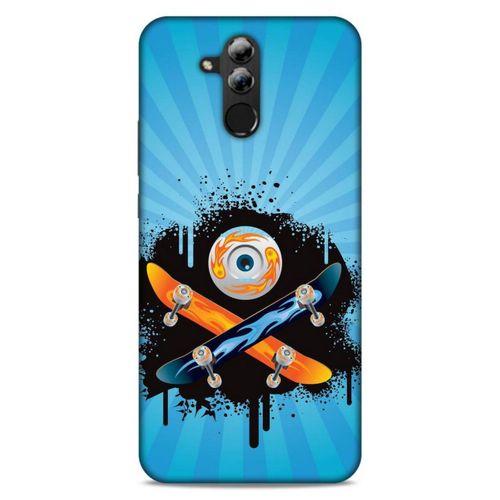 Lopard Huawei Mate 20 Lite Uyumlu Kılıf Tattoo's (13) Silikon Kap Snowboard
