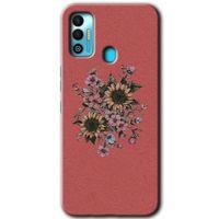 Potkal Hediye Fabrikası Tecno Spark 7T Kılıf HD Desen Baskılı Arka Kapak - Retro Çiçek