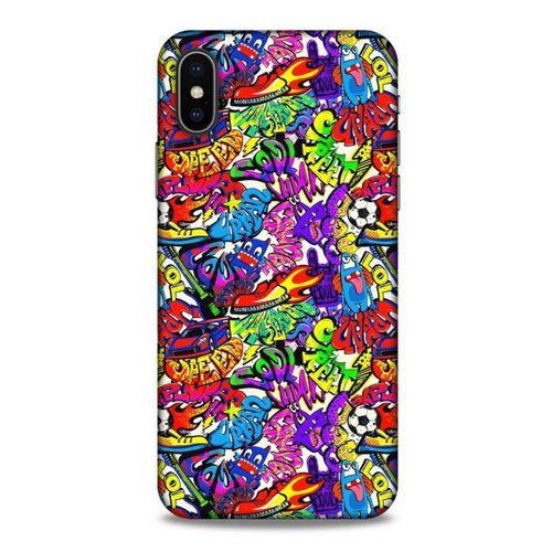 Graffitix (25) Desenli Silikon Kapak Apple iPhone XS Kılıf