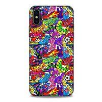 Graffitix (25) Desenli Silikon Kapak Apple iPhone XS Kılıf