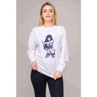 Anime Naruto Sasuke Sharinnegan Baskılı Beyaz Kadın Sweatshirt