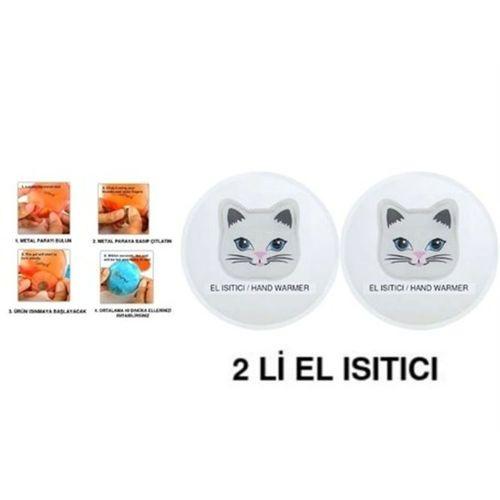 Kedi Cep Sobası,El Isıtıcı,2 Adet Sıcak Su Torbası Pvc  9Cm