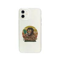 iPhone 12 Mini Cool Lion Desenli Premium Şeffaf Silikon Kılıf