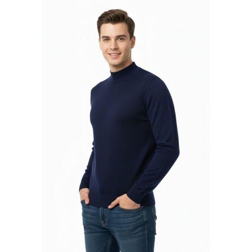 Erkek Yarım Balıkçı Kazak Çelik Örgü Regular Kalıp 4241B BGL-ST04854